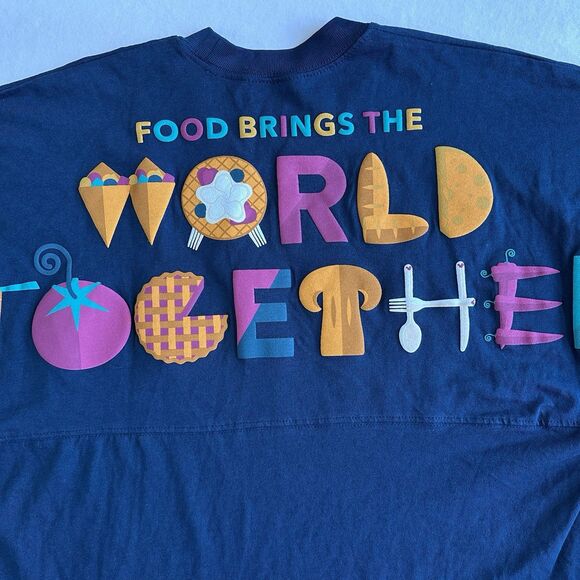 Disney Parks Epcot Food & Wine Festival 2022 Spirit Jersey Adult Size Small NEW - Picture 4 of 9